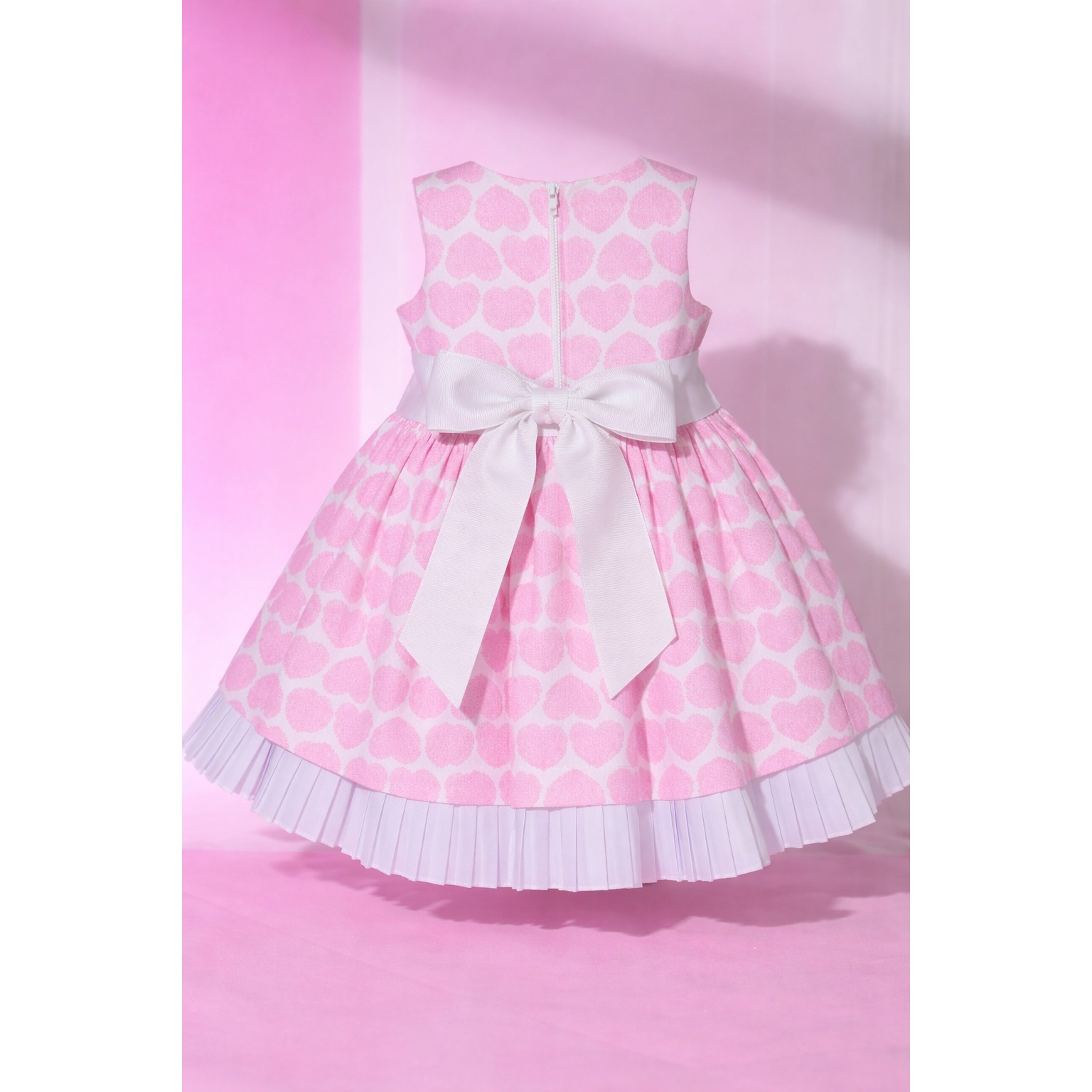 Mademoiselle Charlotte Couture Size 2 Toddler Girl's Heart Summer Pink Dress — image 7 of 7